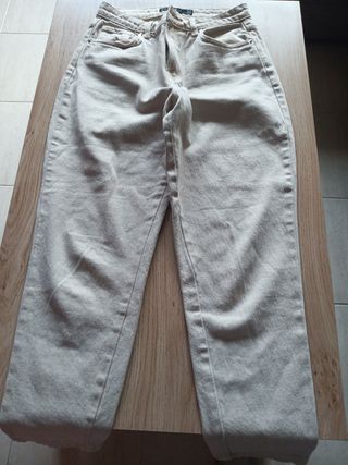 Pantalones AMISU Beige/Gris
