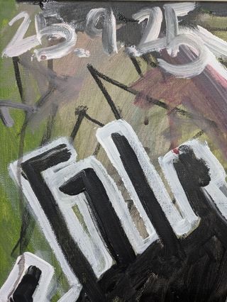 Cuadro abstracto moderno ORIGINAL grande 1 x 1 m