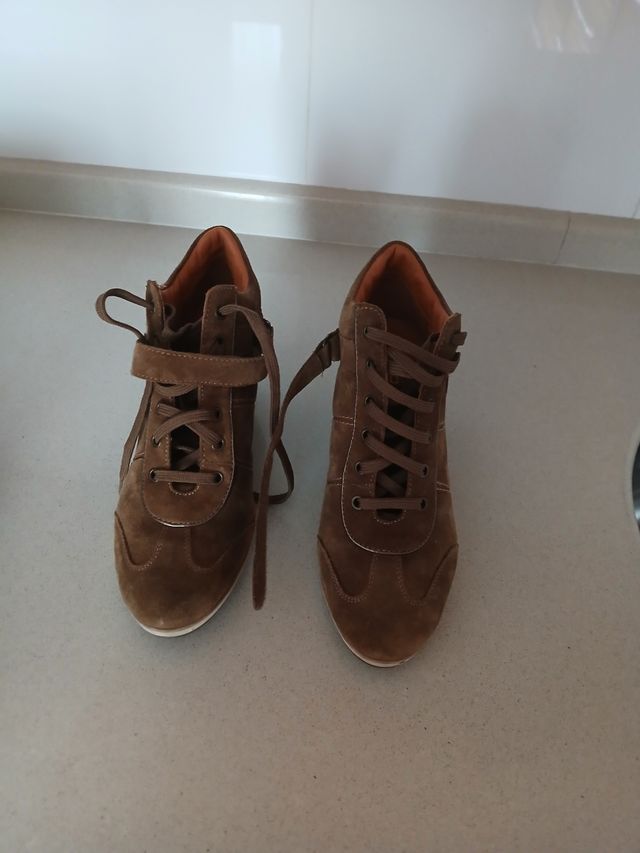 Botines marrones de ante