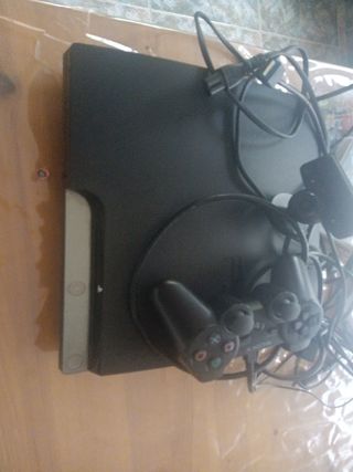 Consola PS3 Sony Negra con Mando y Cámara