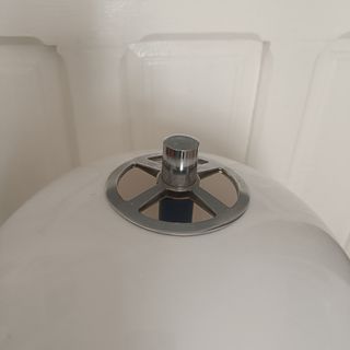 Lámpara de mesa Codialpo Space Age azul/blanca