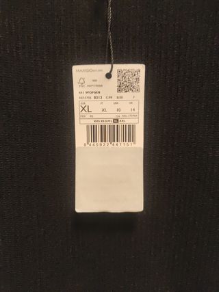 Vestido negro tirantes XL
