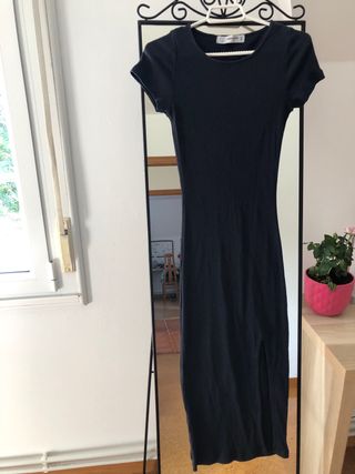 Vestido largo azul marino talla S