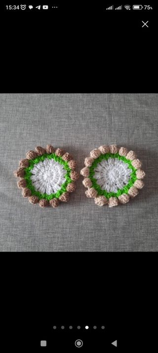 Posavasos Crochet Flor