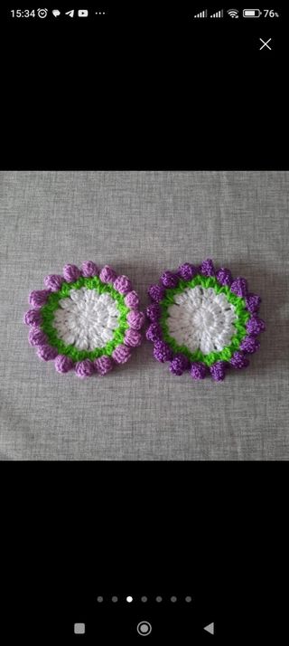 Posavasos Crochet Flor