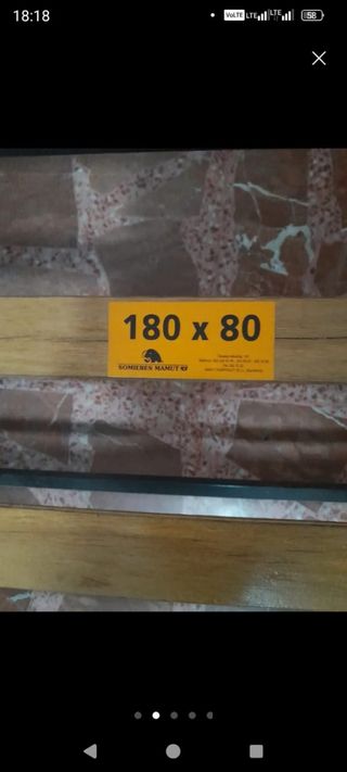Somier nido de arrastre metálico y madera