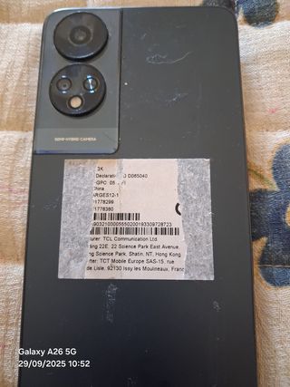 TCL Galaxy A26 5G Negro