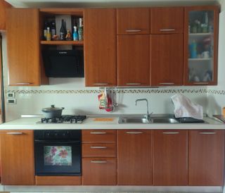 Cucina componibile in legno