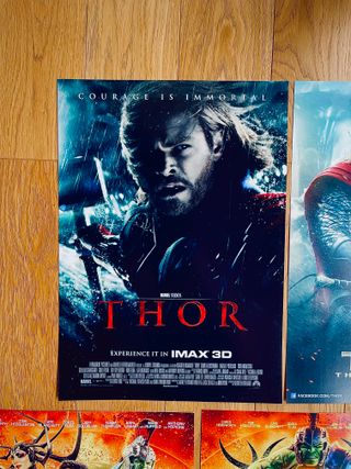 Filmografia Thor Marvel set di 7 locandine in hd