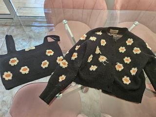 Conjunto Top y Chaqueta Flores Cider
