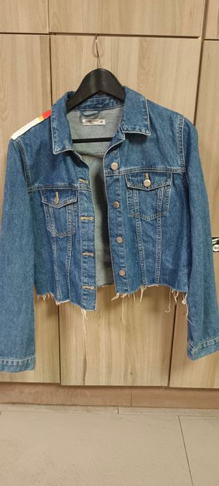 Chaqueta vaquera pintada a mano
