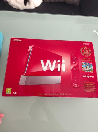 Nintendo Wii Edición 25 Aniversario Roja