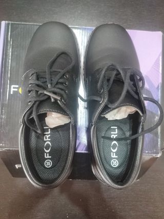 NEGOCIABLE  Zapatos FORLI niño talla 35 negros