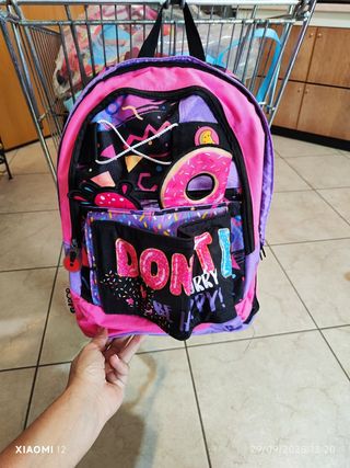 Zaino scuola colorato con stampa