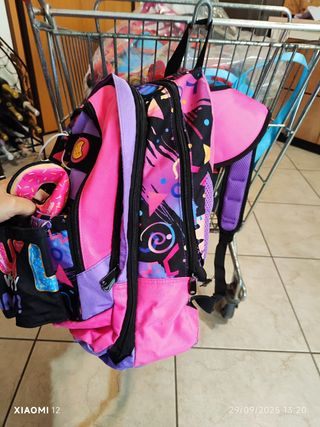 Zaino scuola colorato con stampa