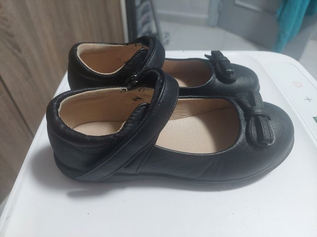 Manoletinas negras colegio lazo 31