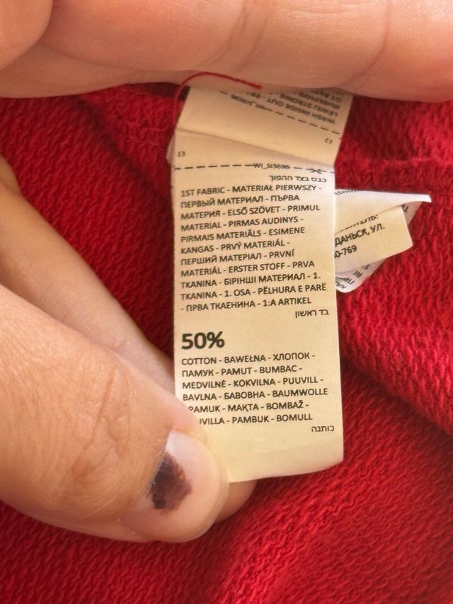 Felpa Spiderman con cappuccio rossa