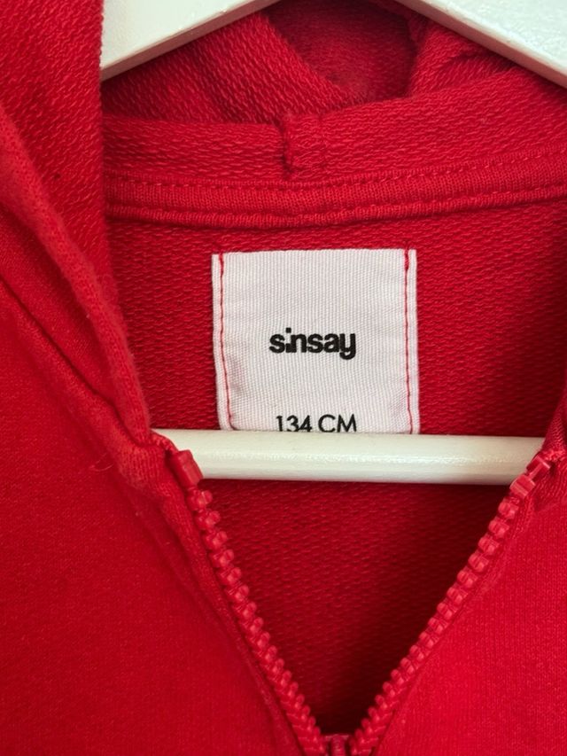 Felpa Spiderman con cappuccio rossa