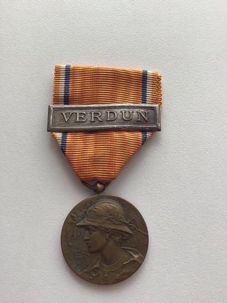 Medalla Batalla de Verdún Francesa