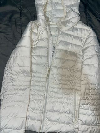 Chaqueta acolchada blanca