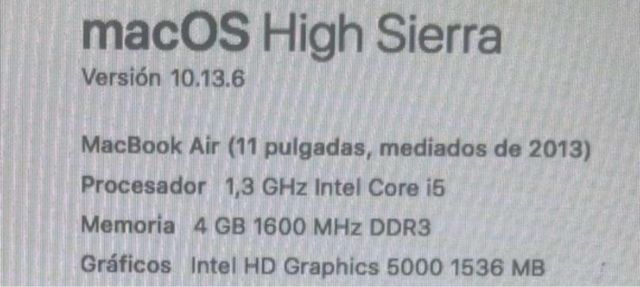 MacBook Air 11 Plata - PRECIO CERRADO