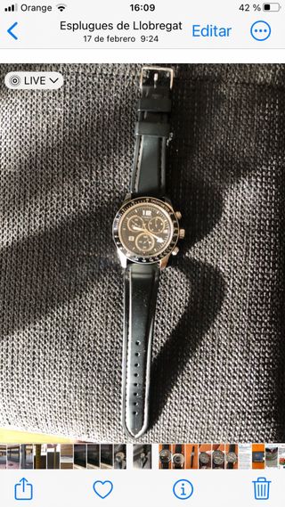 Reloj Tissot Cronógrafo Negro