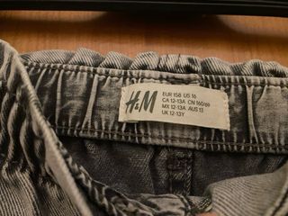 Pantalón H&M cintura elástica gris 12-13