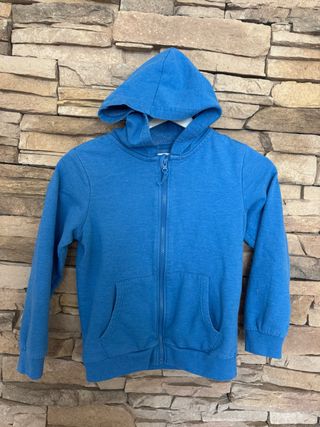 Felpa con cappuccio blu