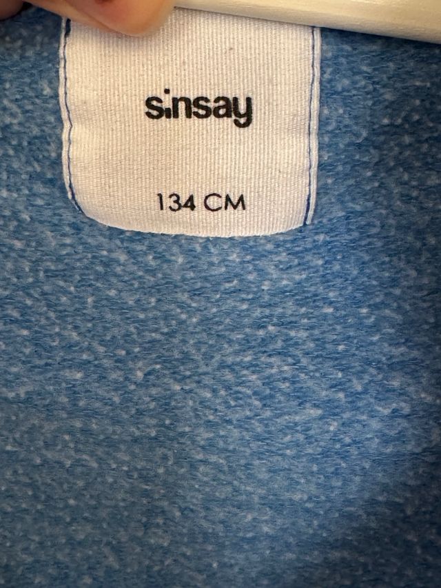 Felpa con cappuccio blu