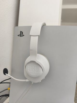Consola PS5 Sony Blanca y Mando Azul