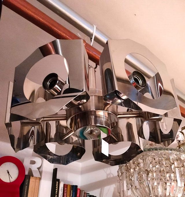 Lampadario Space Age 6 bracci