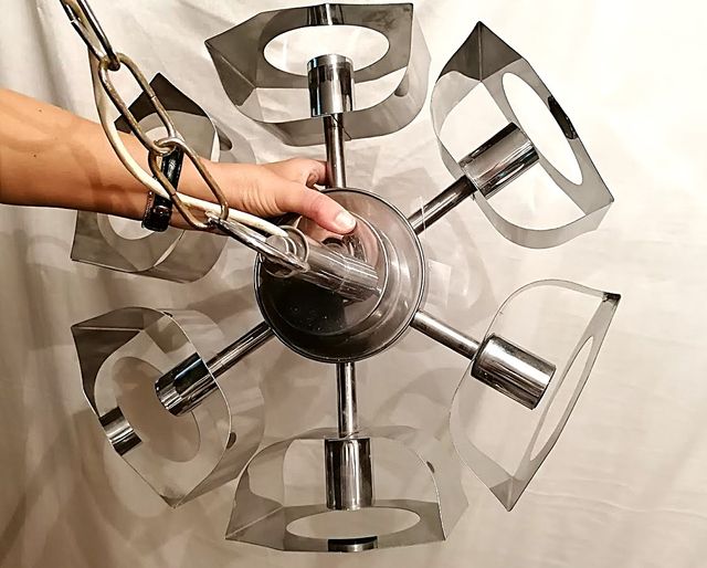 Lampadario Space Age 6 bracci