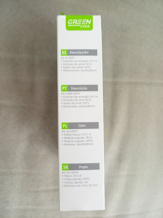 Convertidor AV a HDTV GL69404 Plug and Play