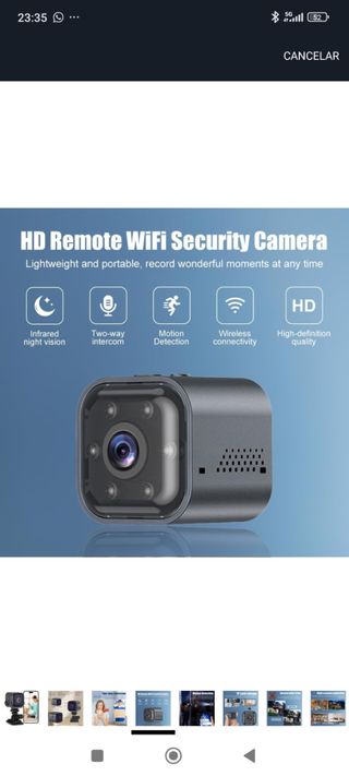 Cámara WiFi HOTI V7 HD 2.4G