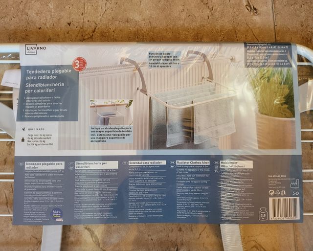 Tendedero Plegable Radiador Livarno