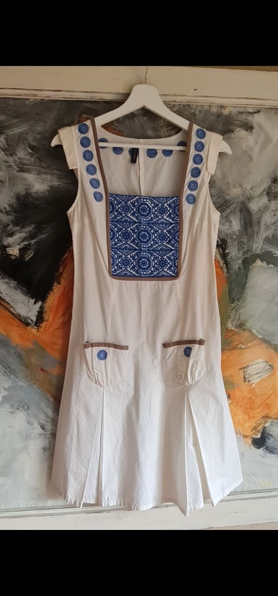 Vestido Hoss Intropia Talla 36 Blanco