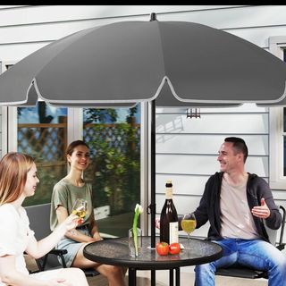 Conjunto Mesa, Sillas y Sombrilla Exterior