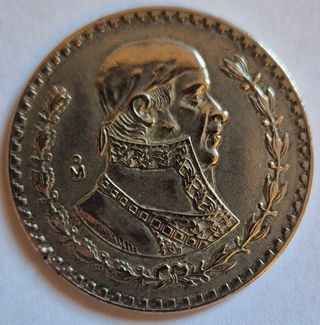 Moneta Messico 1 Peso 1957
