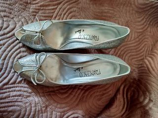 Scarpe donna FRANCESCO e-line argento glitter