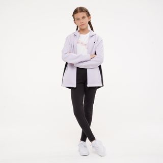 Chándal Niños Malva-Negro Cremallera