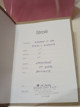 Collana cuore con diamante