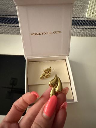Pendientes Bañados Oro 18k Nuevos