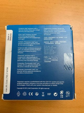 Ventilador Intel para Core i7
