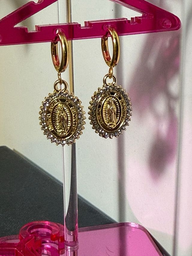 Orecchini Madonna Oro Zirconi