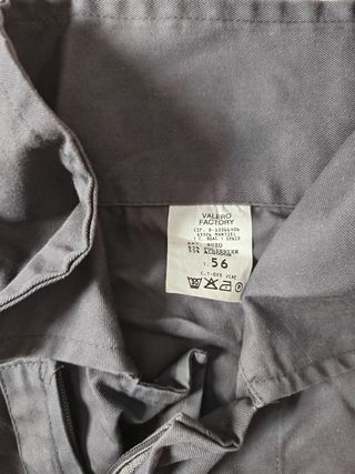 Mono de trabajo gris talla 56 