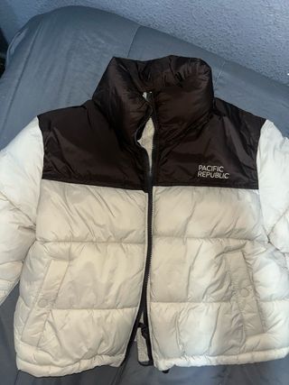 Chaqueta Pacific Republic Marrón y Blanca