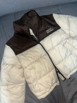 Chaqueta Pacific Republic Marrón y Blanca