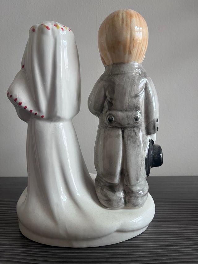 Figura Novios Cerámica Decoración