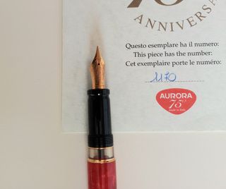 Aurora 75° Anniversary Penna Stilografica Oro Mass