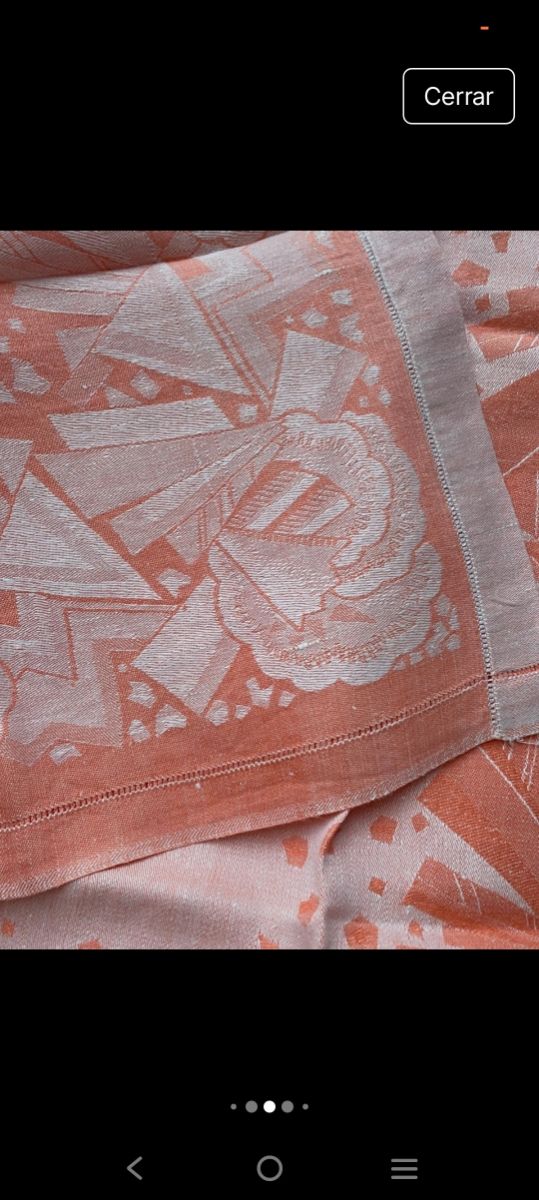 6 Servilletas de francesas lino Adamascado